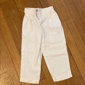 Kelly’s Kids Boys 3 White Linen Pants